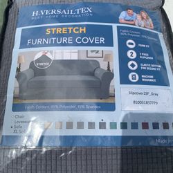 Grey Sofa Couch Cover 