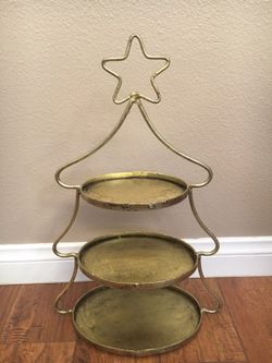 Gold 3 Tier Metal Treat Stand