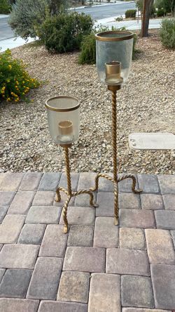 Large candle holder (brass)