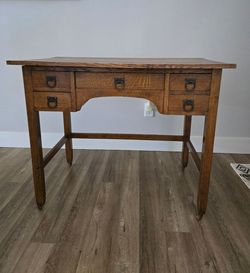Antique Mission Oak Arts & Crafts Writing Desk