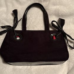 Victoria’s Secret Cute Fashion Hand Bag. Black with Red Lining inside