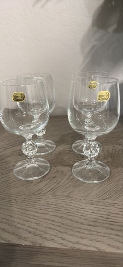 Bohemia Crystal Wine Glasses Set of 4