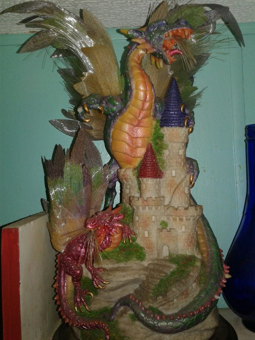 Fiber Optic Dragon Statue