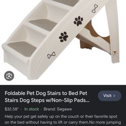 Foldable Pet Dog Stairs to Bed Pet