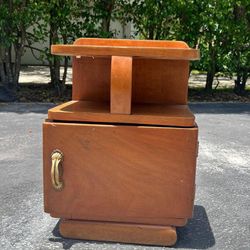 Original Mid century Vintage 100% wood night table