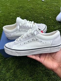 White Pearlized Vans