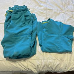 teal scrubs 