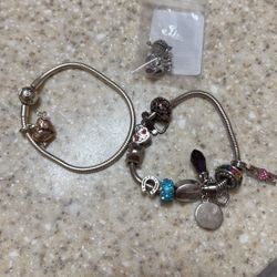2 Sterling silver PANDORA bracelets