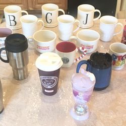 Assortment of Mugs & Tumblers 