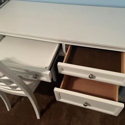 Desk And Chair- White