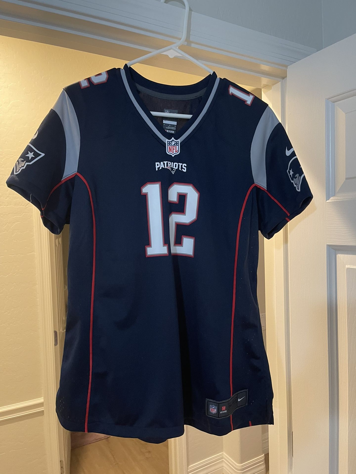 Tom Brady #12 New England Patriots NFL On Field Nike Women’s Jersey XL