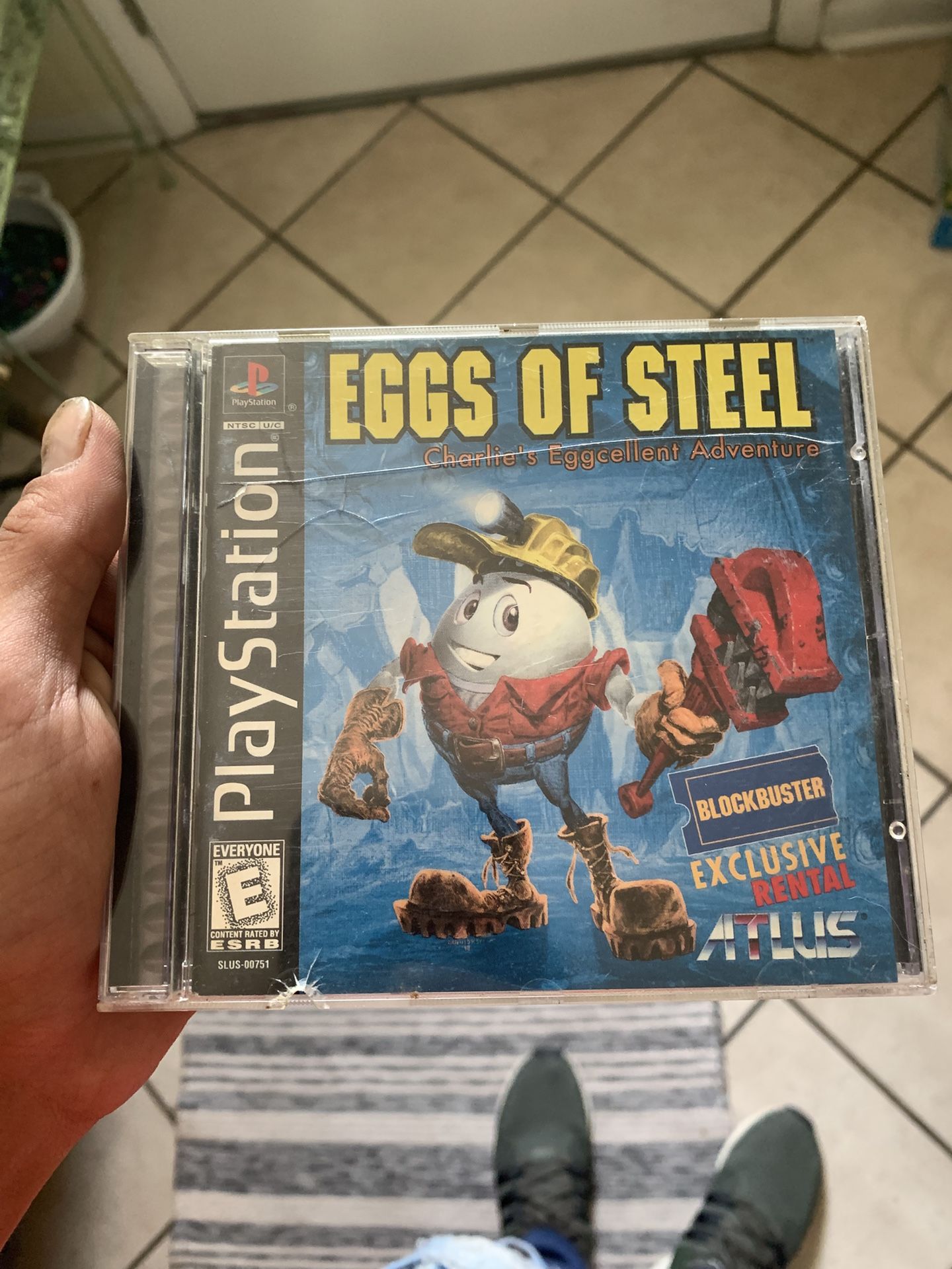 Sony PlayStation 1 Eggs Of Steel Charlie’s Eggcellent Adventure Blockbuster Exclusive Complete But Needs Special Resurface Read