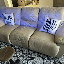 Leather Dual Recliner Couch, $50 OBO