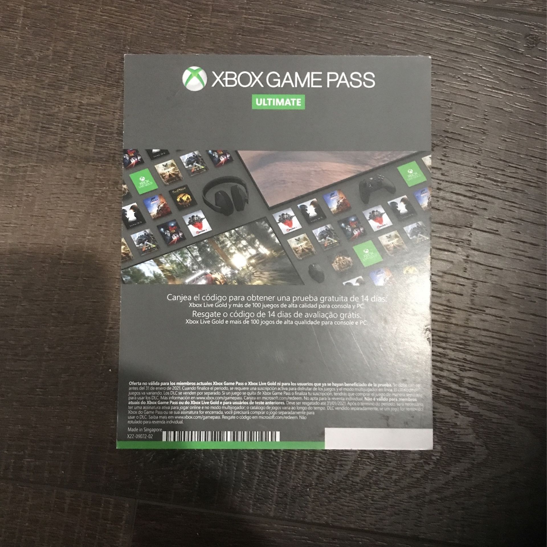 Xbox Game Pass 14 Day Trial (READ DESC)