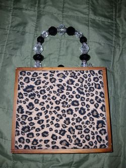 Vintage Women Hand Clutch La Montana Cuban Cigar Box