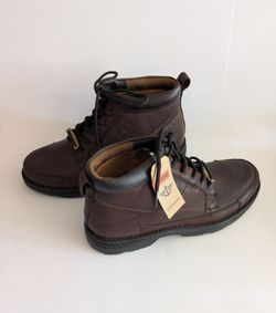 Dockers Men's Brown Leather Ankle Boots Size 12 M NWT
