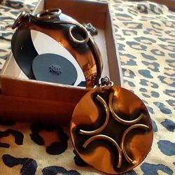 Retro Copper Bracelet and Pendant/Necklace