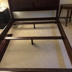 Queen Bed Frame And Night Stand 