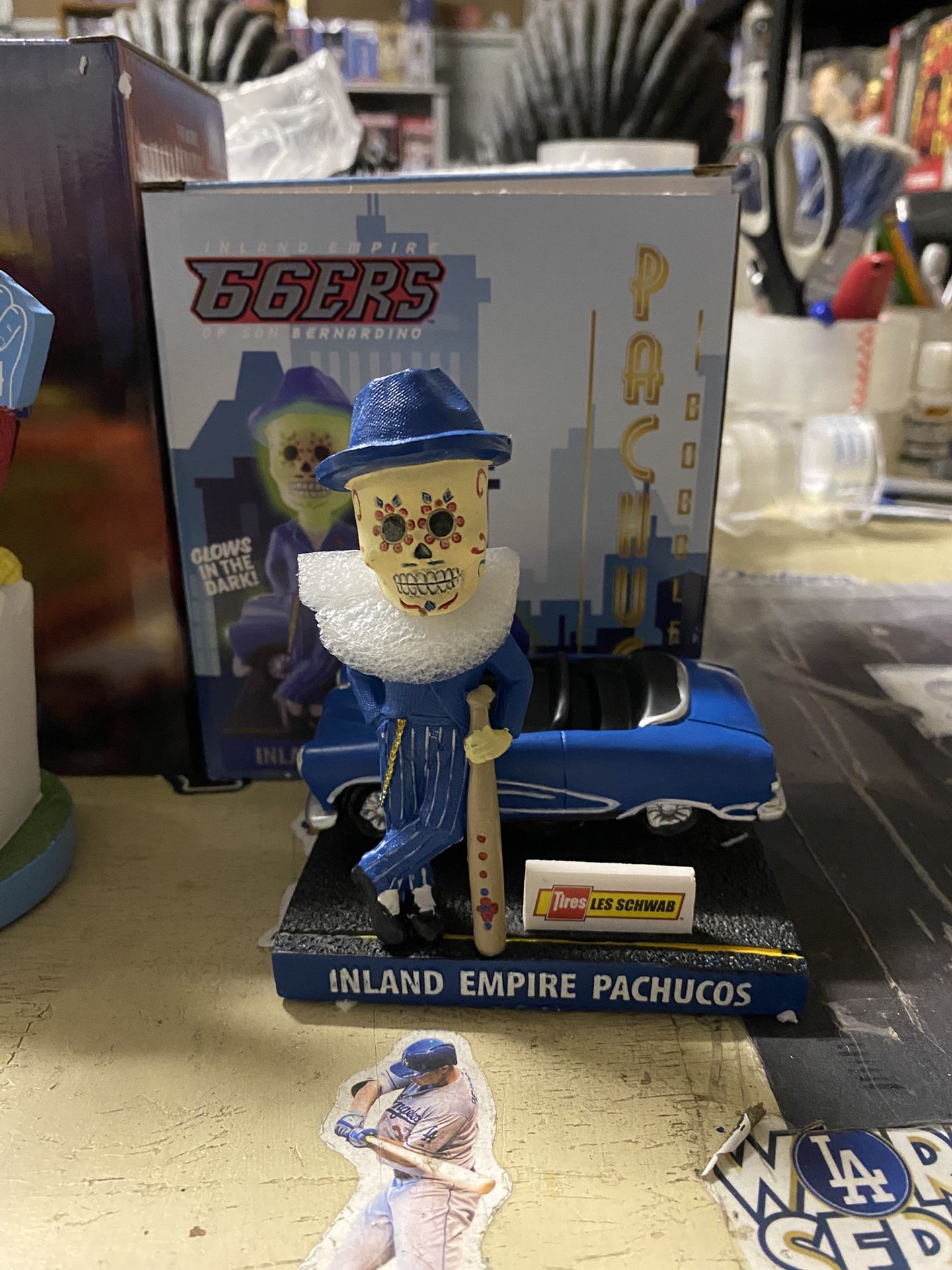 Baseball Skull Bobblehead