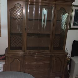 ANTIQUE Solid Wood China Cabinet