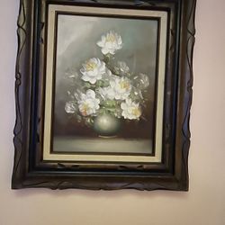 Vintage Huge Wall Sox Original OilPainting 