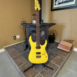   Ibanez RGAR42HP Yellow Matte – Excellent Condition, Pro Setup, Gig Bag