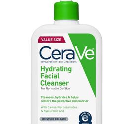 CeraVe Hydrating Face Wash with Hyaluronic Acid and Glycerin for Normal to Dry Skin - 16 fl oz