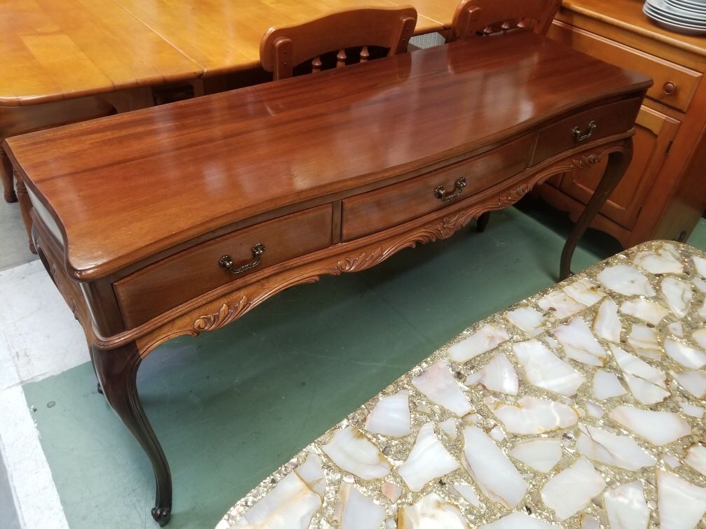 French Provincial Desk/ Console Table