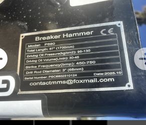 Hydraulic Hammer For Skid Steer