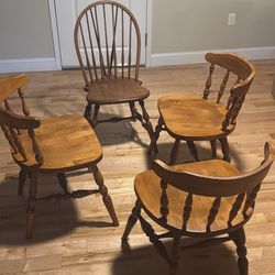 Wooden chairs