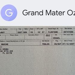 2007 Sting Ray 20' Boat. Merc