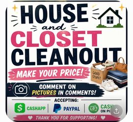 Help me clear my house and trailer and closets. PAY WHAT YOU CAN Most offers are accepted🪿
Offers and bundles accepted ✨
-vintage clothing & jewelry