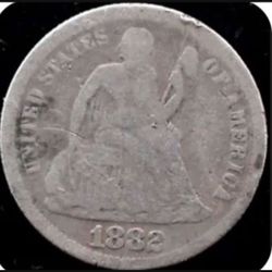 1882 Seated Liberty Dime
