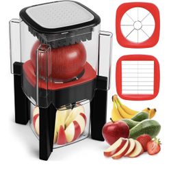 New in box: Apple Slicer & Corer with Built-In Container – 2-Blade Fruit Cutter 8 Slices