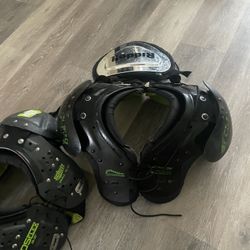 Champro Scorpion shoulder pads & Schutt DS FLEX shoulder pads