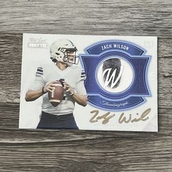 Wild Card Matte Zach Wison Thumbagraph/Auto 1/25
