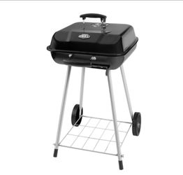 Expert Grill 17.5 Inch Charcoal Grill with Wheels and Adjustable Dampers