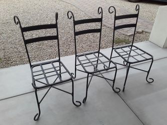 3 Patio Chairs