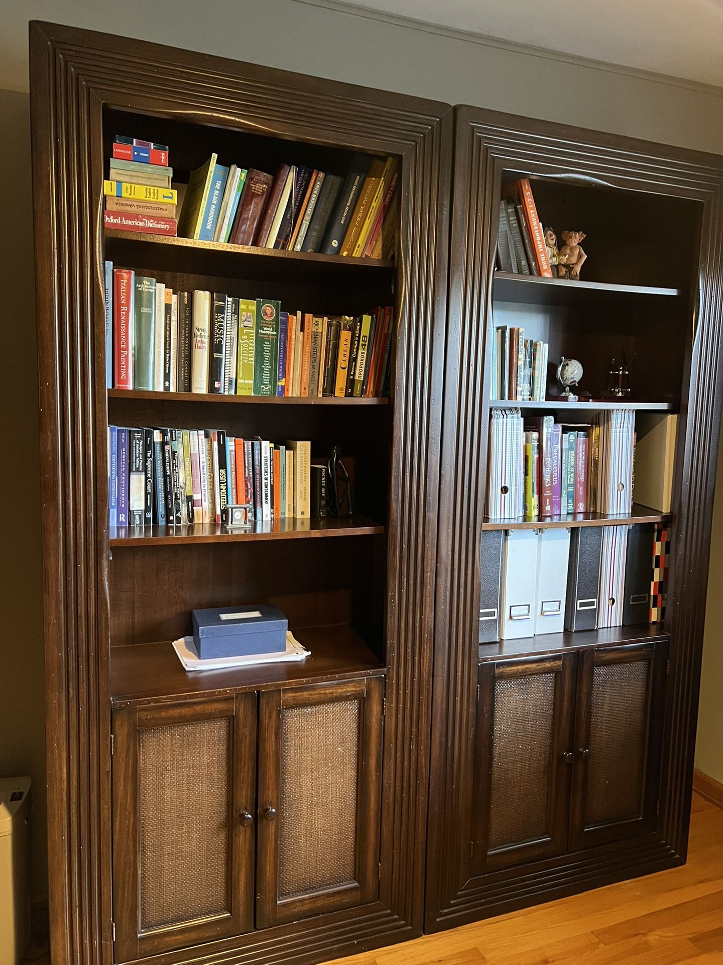 Wood Bookshelves w/ Storage - Bloomingdale’s 