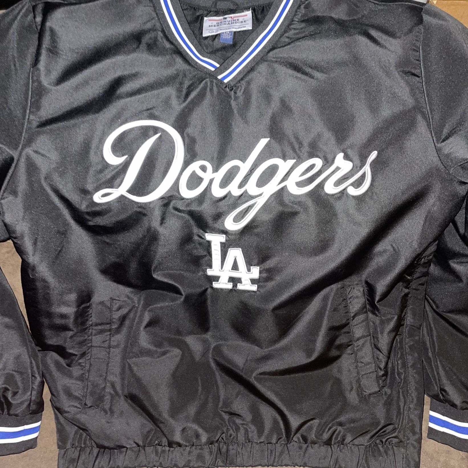 Los Angeles Dodgers Mens Jacket LA Pullover Windbreaker V-neck Jacket Blue  for Sale in Cypress, CA - OfferUp