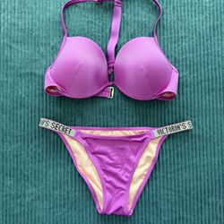 Victoria Secret Rhinestone Purple Bikini