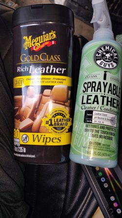 Brand new leather spray and wipes
