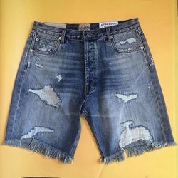 Gallery Dept.Fringe Fashion Multi Breasted Denim Shorts