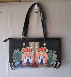Vintage Braciano Sequined & Tapestry Tote Bag