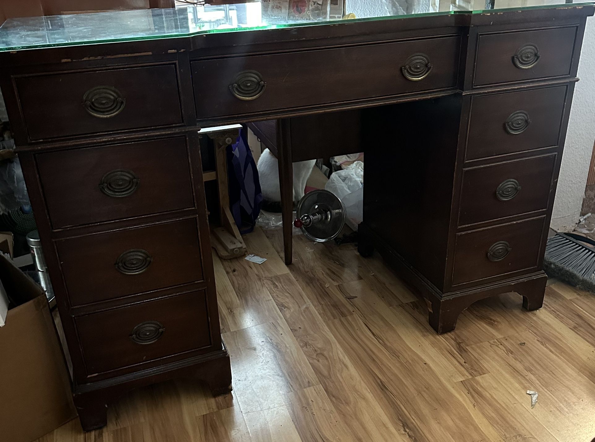 Antique Wood Desk
