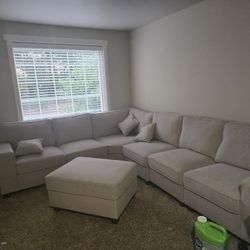 Sectional Couch With Foot Stool