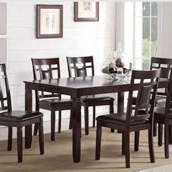 Wood Dining Table Set 