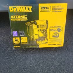 Dewalt Atomic 23ga Pin Nail Gun New Set