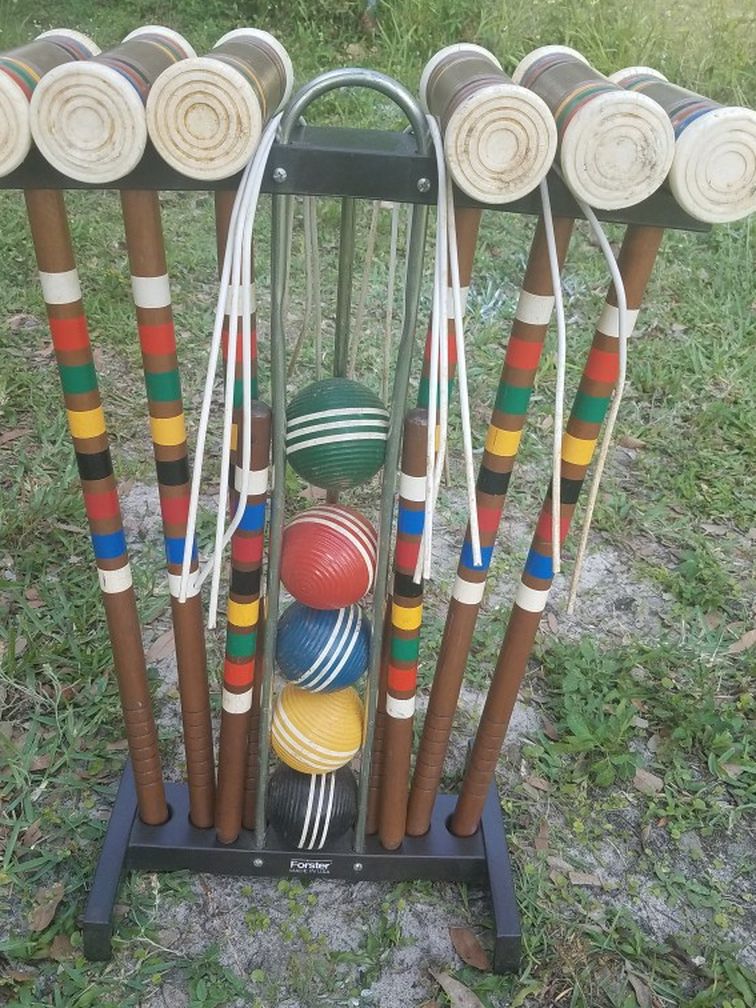 Vintage Forster Croquet Set