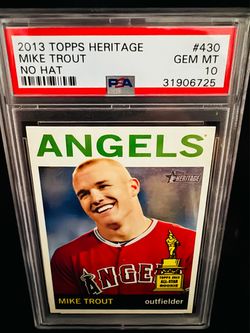 2013 Topps Heritage Mike Trout #430 PSA 10